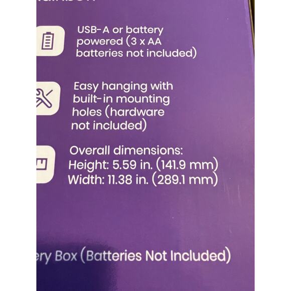 Bundle of 3 LED wall neon lights. Rainbow, Dinosaur, & Storm Cloud - Picture 8 of 10